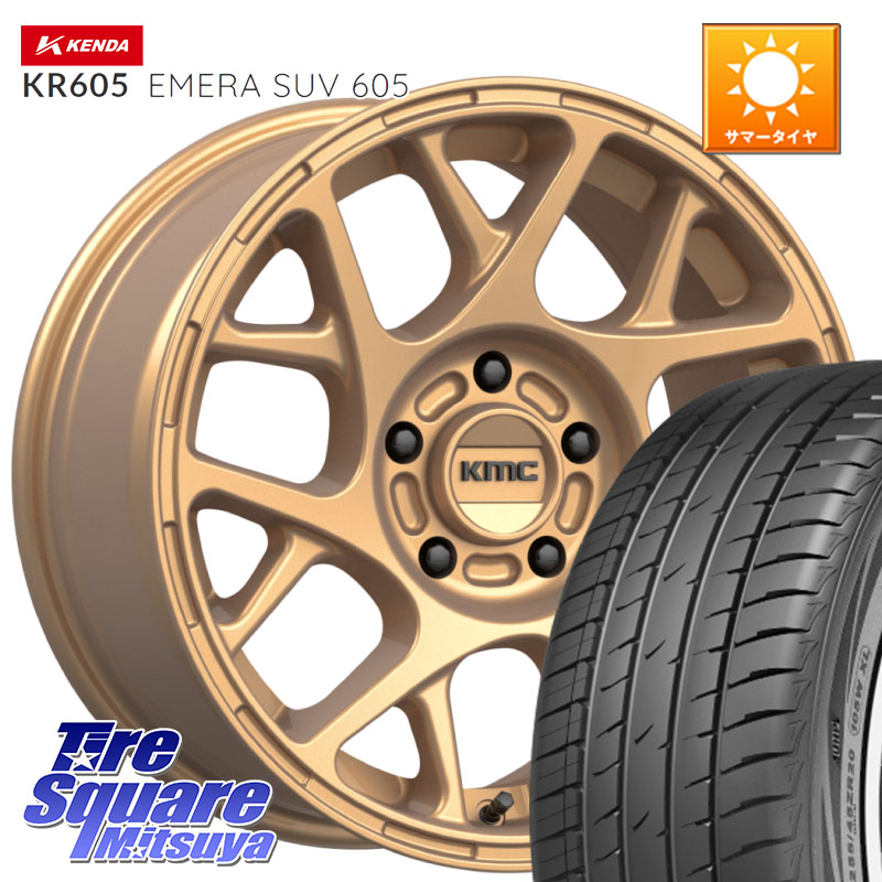KMC KM708 BULLY ホイール 17インチ 専用Nut別売 17 X 8.0J +38 5穴 114.3 KENDA ケンダ KR605 EMERA SUV 605 サマータイヤ 225/60R17 30系アルファード 30系ヴェルファイア
