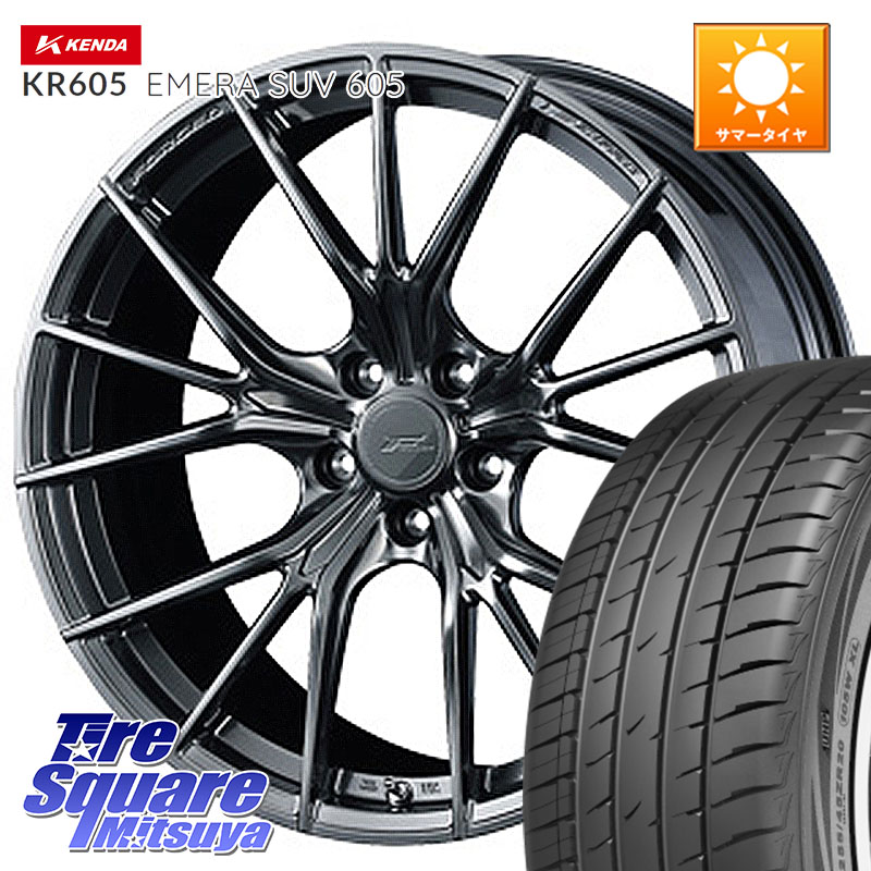 WEDS F ZERO FZ-1 FZ1 鍛造 FORGED ホイール19インチ エフゼロ 19 X 8.0J +48 5穴 114.3 KENDA ケンダ KR605 EMERA SUV 605 サマータイヤ 235/55R19