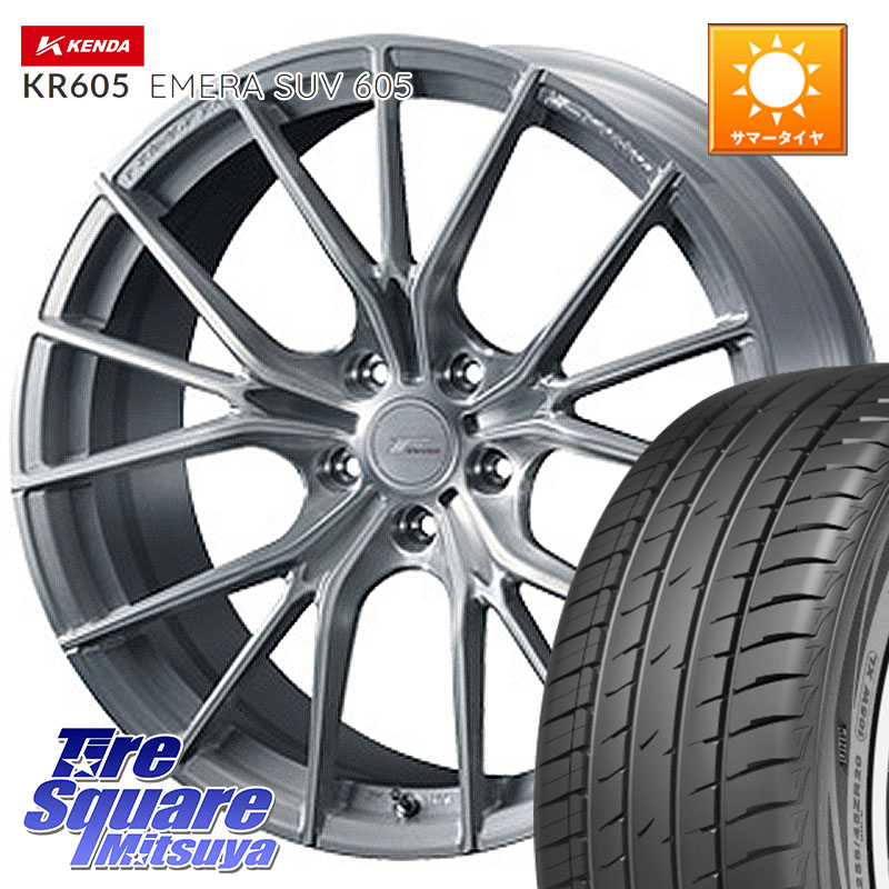WEDS F ZERO FZ-1 FZ1 鍛造 FORGED ホイール18インチ エフゼロ 18 X 7.5J +45 5穴 100 KENDA ケンダ KR605 EMERA SUV 605 サマータイヤ 225/55R18