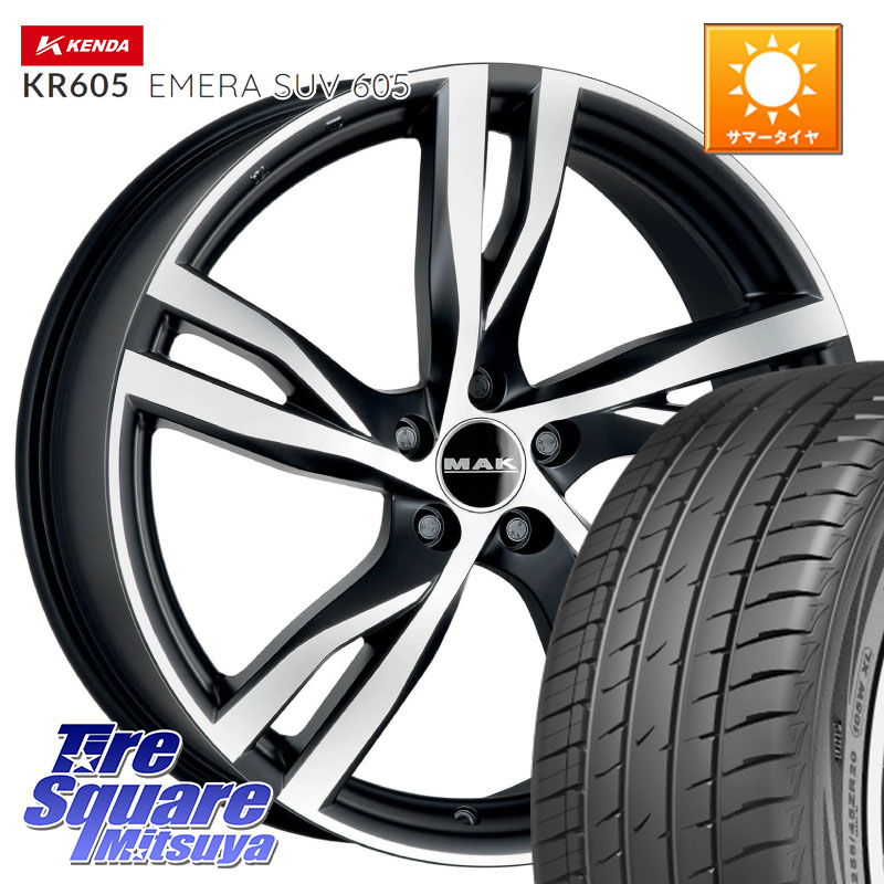 KENDA ケンダ KR605 EMERA SUV 605 サマータイヤ 235/55R19阿部商会 MAK STOCKHOLM ホイール 19インチ 19X8.0J(VOLVO XC60 UB420) 50 5穴 108 VOLVO ボルボ XC60｜タイヤスクエアミツヤ