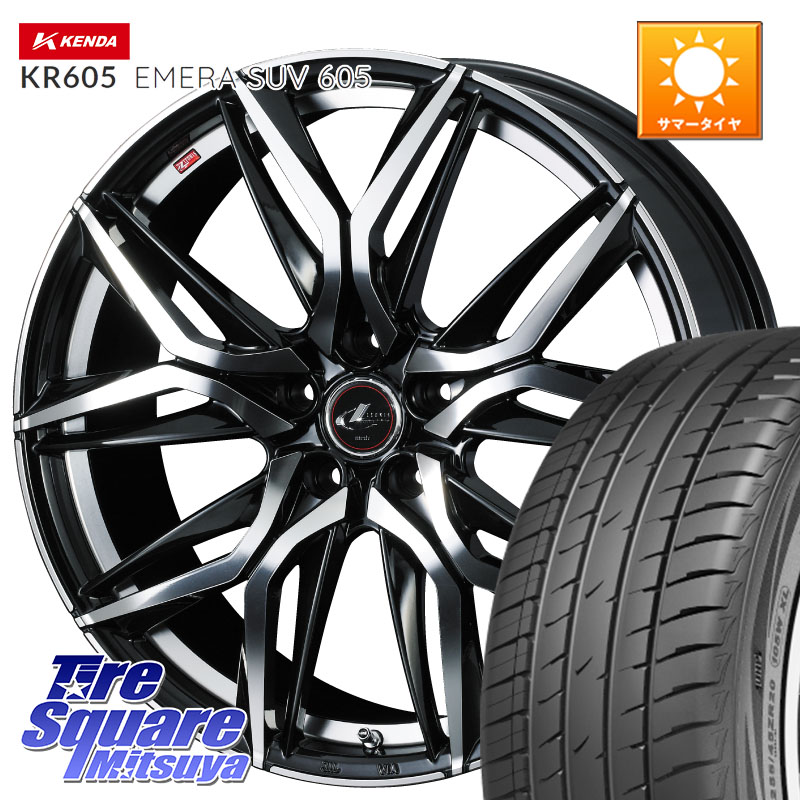 WEDS 40822 レオニス LEONIS LM 18インチ 18 X 7.0J +47 5穴 114.3 KENDA ケンダ KR605 EMERA SUV 605 サマータイヤ 235/60R18