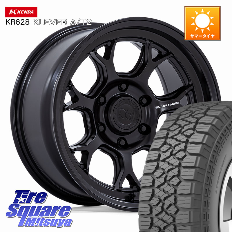 KENDA ケンダ KR628 KLEVER AT2 A/T2 サマータイヤ 265/65R17BLACK RHINO ETOSHA ホイール 17インチ ブラックライノ 17X8.5J 20 6穴 139.7 GUN226ハイラックス 150系プラド トライトンGSR｜タイヤスクエアミツヤ 113,425円