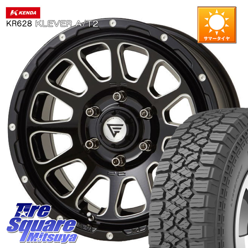 DELTA FORCE デルタフォース オーバル 6穴 ホイール 17インチ 17 X 8.0J +20 6穴 139.7 KENDA ケンダ KR628 KLEVER AT2 A/T2 サマータイヤ 265/65R17 GUN125ハイラックスHILUX 150系ランドクルーザープラド トライトンGSR