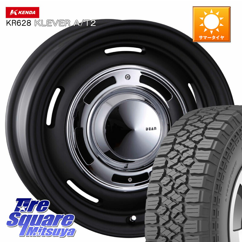 KENDA ケンダ KR628 KLEVER AT2 A/T2 サマータイヤ 265/65R17CRIMSON ディーン クロスカントリー ブラック 17インチ 17X8.0J 20 6穴 139.7 GUN226ハイラックス 150系プラド ランクル[FJ] トライトンGSR GUN125ハイラックス Tacoma ハイラックス HILUX ハイラックス サ｜タイヤスクエアミツヤ