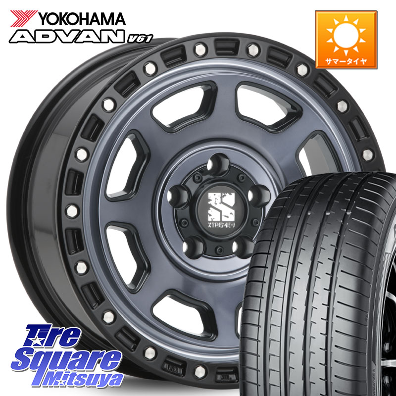 YOKOHAMA S1265 ADVAN V61 ヨコハマ 225/65R17MLJ XJ07 XTREME-J 5H IND エクストリームJ 17インチ 17X8.0J 35 5穴 114.3 RAV4 50系 NX レクサス ハリアー|タイヤスクエアミツヤ