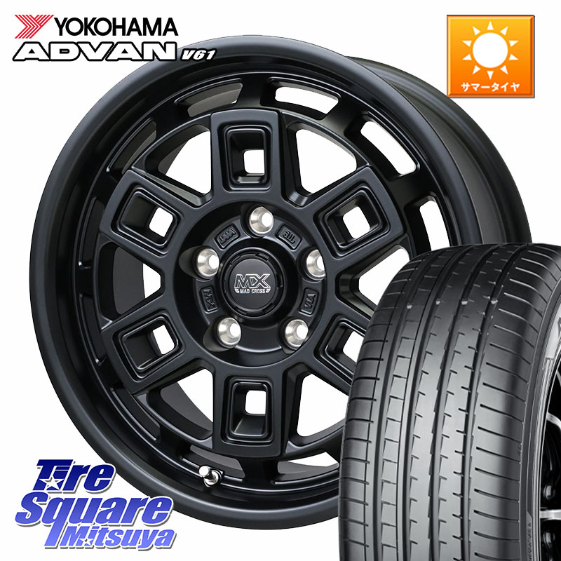 YOKOHAMA R8642 ADVAN V61 在庫● ヨコハマ 4本単位での販売 225/60R17HotStuff MAD CROSS AEVER マッドクロス アイヴァー ホイール 17インチ 17X7.0J 38 5穴 114.3 30系アルファード/ヴェルファイア デリカD:5 デリカD:5(26+) SL系フォレスター エクストレイル X-TRAI|タイヤスクエアミツヤ