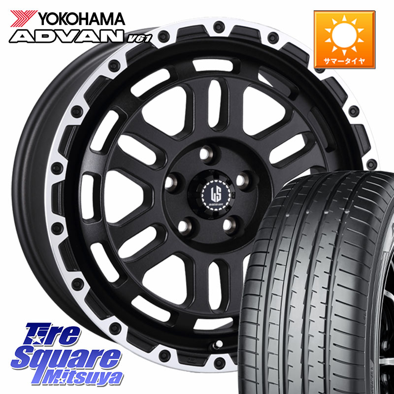 YOKOHAMA R8642 ADVAN V61 在庫● ヨコハマ 4本単位での販売 225/60R17阿部商会 LA STRADA DISCOVER ホイール 17インチ 17X7.0J 38 5穴 114.3 30系アルファード/ヴェルファイア デリカD:5 デリカD:5(26+) SL系フォレスター エクストレイル X-TRAIL 日産 ヴェルファイア｜タイヤスクエアミツヤ