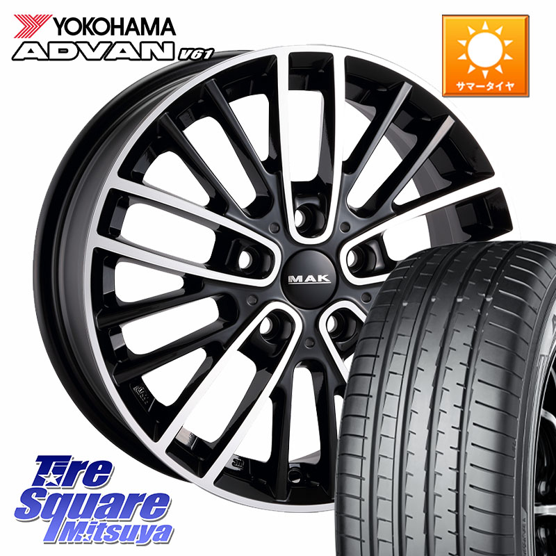 阿部商会 MAK CHELSE ホイール 18インチ 18 X 7.5J(MINI U25) +50 5穴 112 YOKOHAMA R8643 ADVAN V61 ヨコハマ 225/55R18 MINI ミニ カントリーマン U25※ホイール注文時は「TRIM」種別を必ずお知らせください