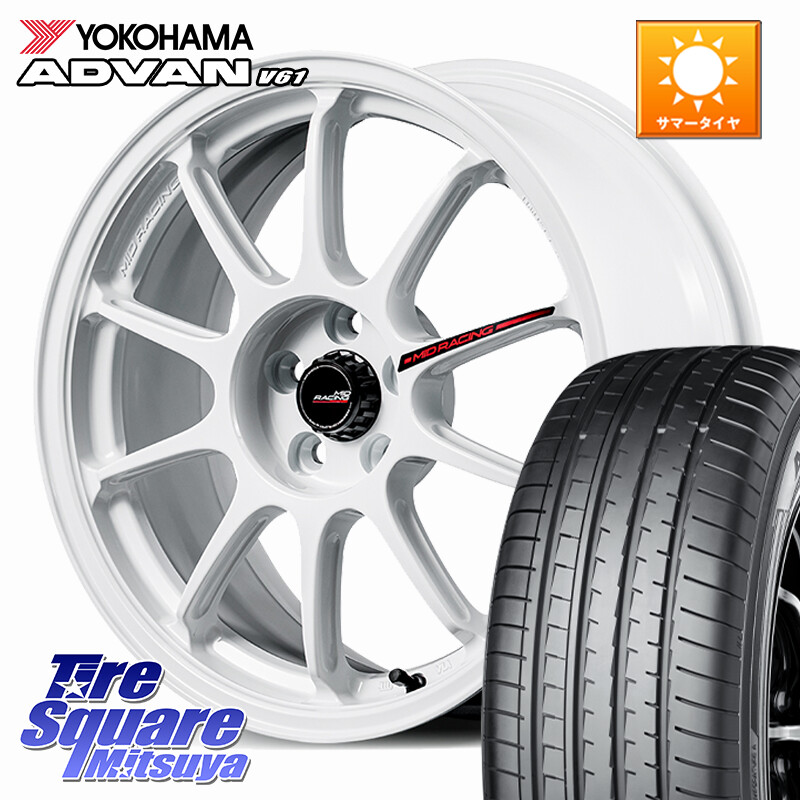 YOKOHAMA S0582 ADVAN V61 ヨコハマ 225/60R18MANARAY MID RACING R10 EVO ホイール 18インチ レーシング 18X7.5J 45 5穴 114.3 80系ハリアー T32エクストレイル CX-5 CX-8 BT5レガシィアウトバック CX-5 CX5 MAZDA レガシー レガシィ アウトバック|タイヤスクエアミツヤ