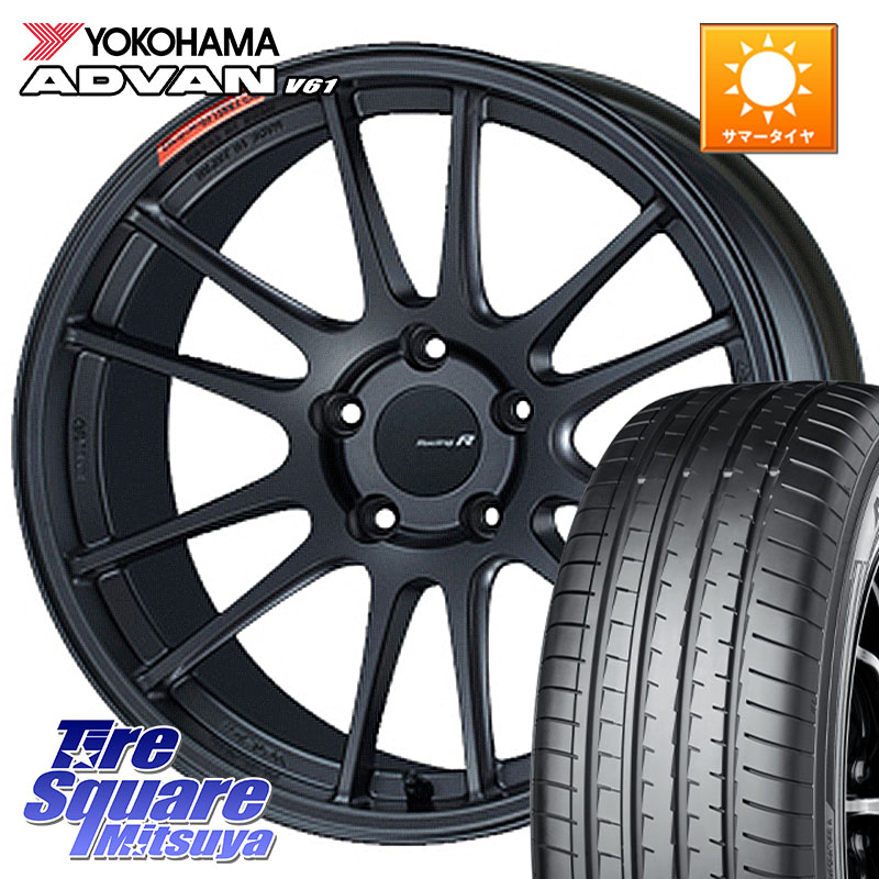 YOKOHAMA S0582 ADVAN V61 ヨコハマ 225/60R18ENKEI エンケイ Racing Revolution GTC01RR ホイール 18X8.0J 45 5穴 114.3 BT5レガシィアウトバック|タイヤスクエアミツヤ