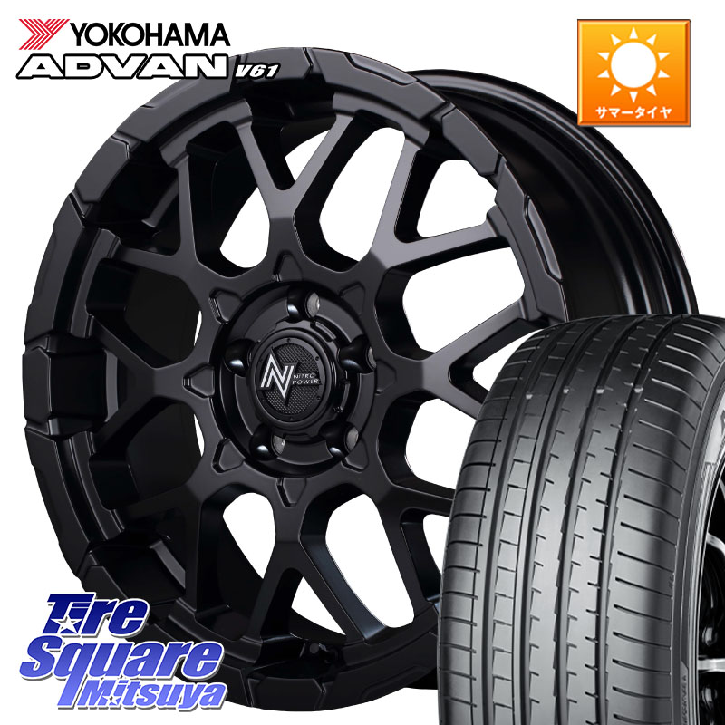MANARAY MID ナイトロパワー M28 BULLET-S 18インチ 18 X 7.0J +42 5穴 114.3 YOKOHAMA S0582 ADVAN V61 在庫● ヨコハマ 4本単位での販売 225/60R18 80系ハリアー T32エクストレイル BT5レガシィアウトバック 105,305円