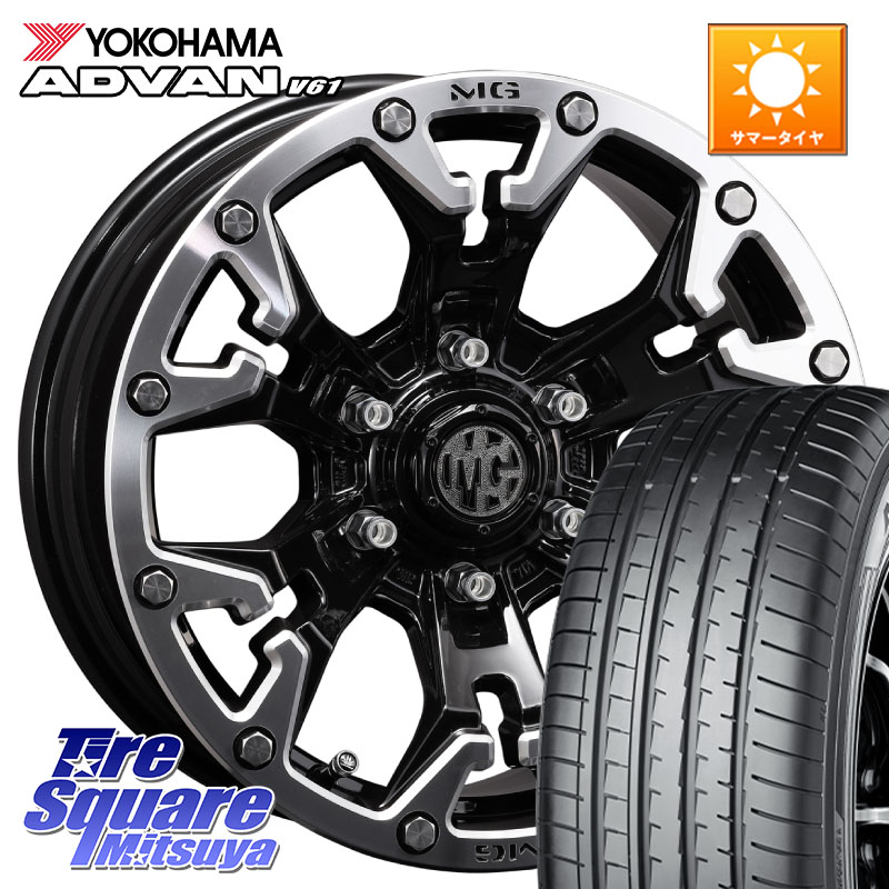 CRIMSON クリムソン GOLEM ゴーレム 17インチ 17 X 7.0J +32 5穴 114.3 YOKOHAMA R8642 ADVAN V61 在庫● ヨコハマ 4本単位での販売 225/60R17 30系アルファード 30系ヴェルファイア デリカD:5