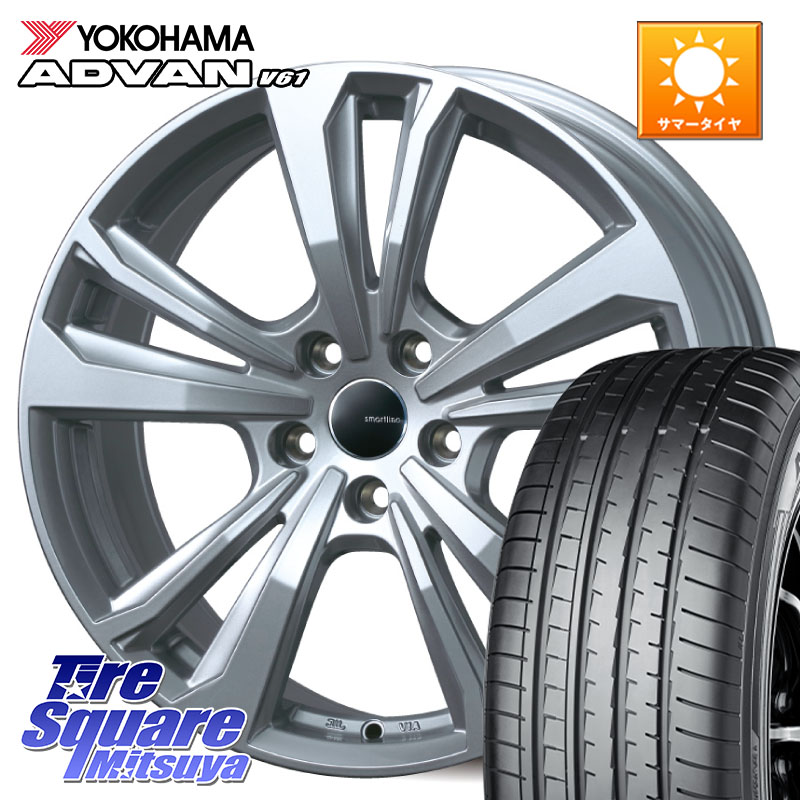 YOKOHAMA R8642 ADVAN V61 在庫● ヨコハマ 4本単位での販売 225/60R17TARGA smartline365 スマートライン 17X7.5J(AUDI A6 D2D) 38 5穴 112 アウディ A6 F2系|タイヤスクエアミツヤ