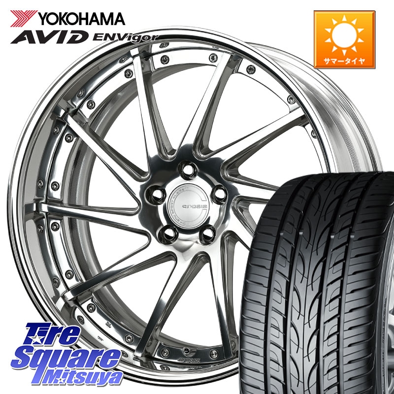 WORK GNOSIS CVS O Disk 19インチ 2ピース 19 X 8.5J +55 5穴 100 YOKOHAMA R5235 AVID ENVigor S321 ヨコハマ 245/40R19