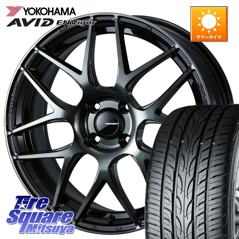 YOKOHAMA S0564 AVID ENVigor S321 ヨコハマ 215/45R17WEDS WedsSport SA-27R SA27R ウェッズ スポーツ ホイール 17インチ 17X6.5J 42 4穴 100 アクア｜タイヤスクエアミツヤ