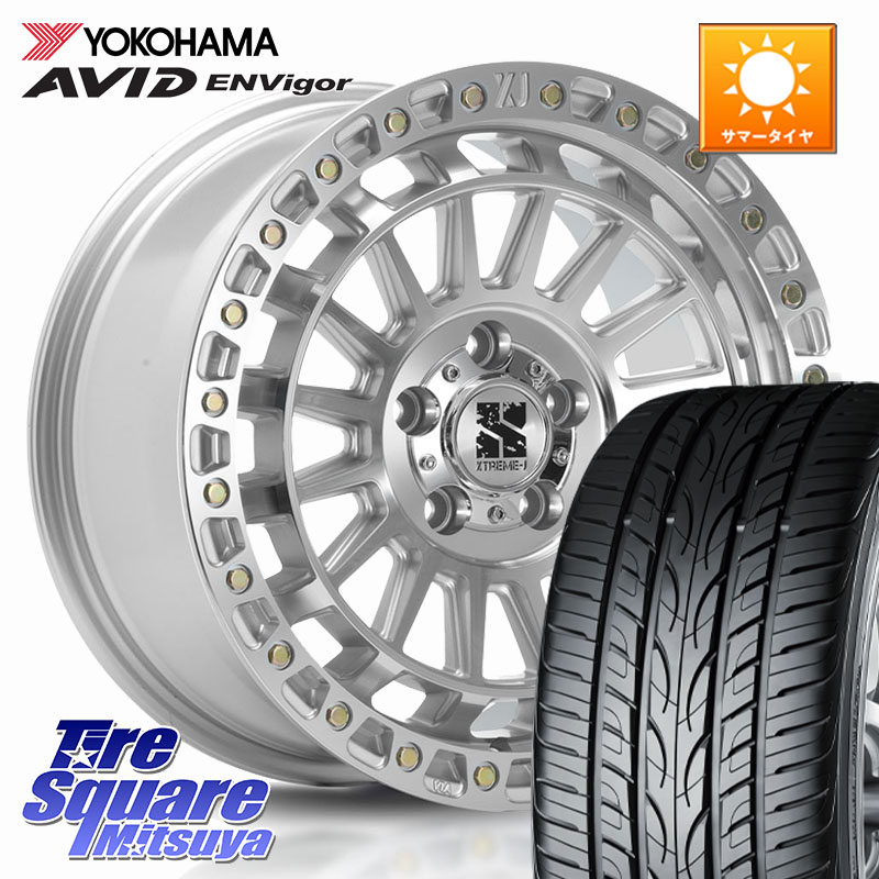 MLJ XJ08 XTREME-J ホイール 18インチ 18 X 8.0J +40 5穴 114.3 YOKOHAMA R9272 AVID ENVigor S321 ヨコハマ 225/45R18
