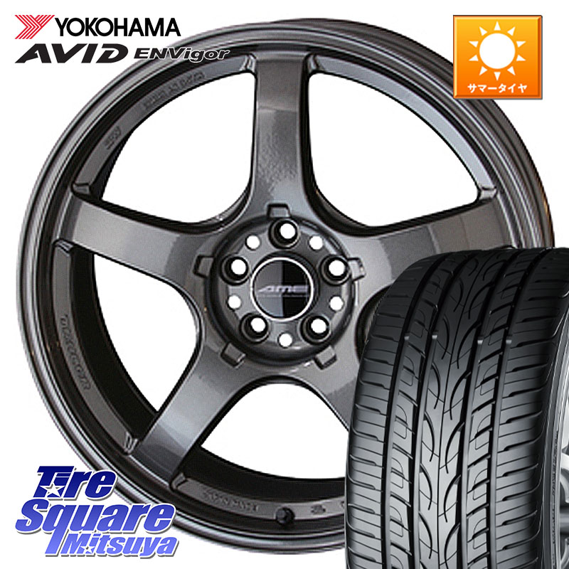 YOKOHAMA R7340 AVID ENVigor S321 ヨコハマ 235/50R18KYOHO 【欠品次回8月上旬】TRACER GT-V GTV GB 軽量 ホイール 18インチ 18X8.5J 38 5穴 114.3 30系アルファード/ヴェルファイア 20系アルファード ヴェルファイアハイブリッド ヴェルファイア アルファード|タイヤスクエアミツヤ