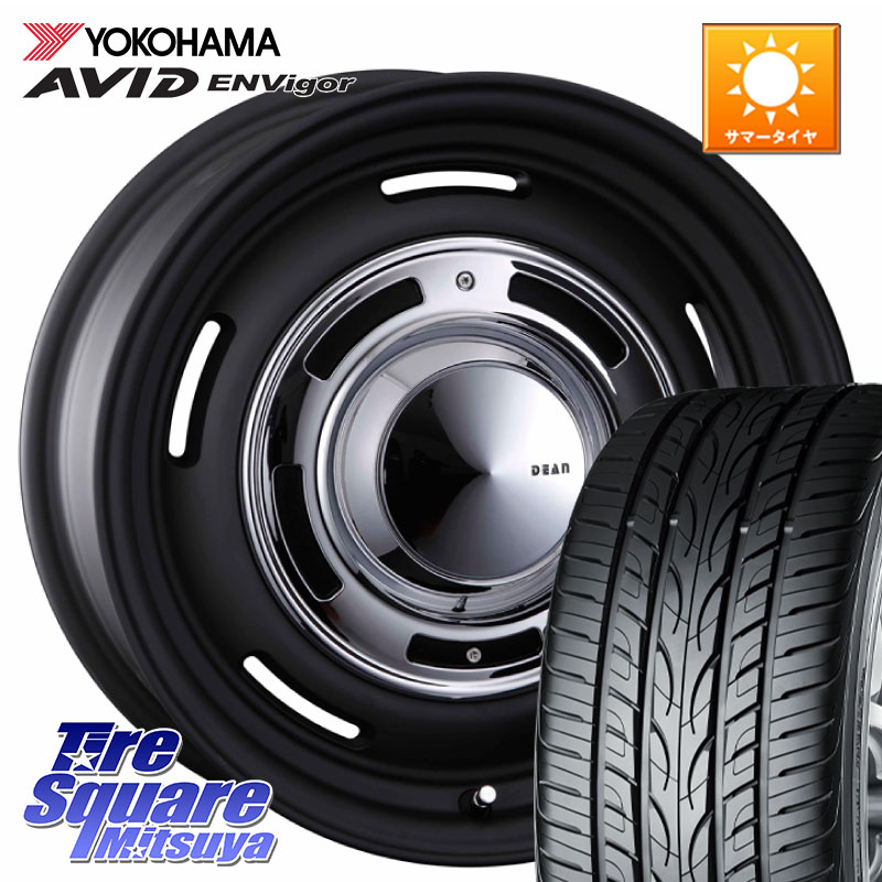 YOKOHAMA S0564 AVID ENVigor S321 ヨコハマ 215/45R17CRIMSON ディーン クロスカントリー ブラック 17インチ 17X7.0J 38 5穴 114.3 リーフ LEAF 日産 ブレイド オーリス カローラルミオン｜タイヤスクエアミツヤ