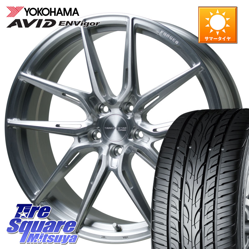 HotStuff TSF-02 BRS トラフィックスターフォージド 19インチ 19 X 8.0J +35 5穴 114.3 YOKOHAMA R7343 AVID ENVigor S321 ヨコハマ 225/45R19