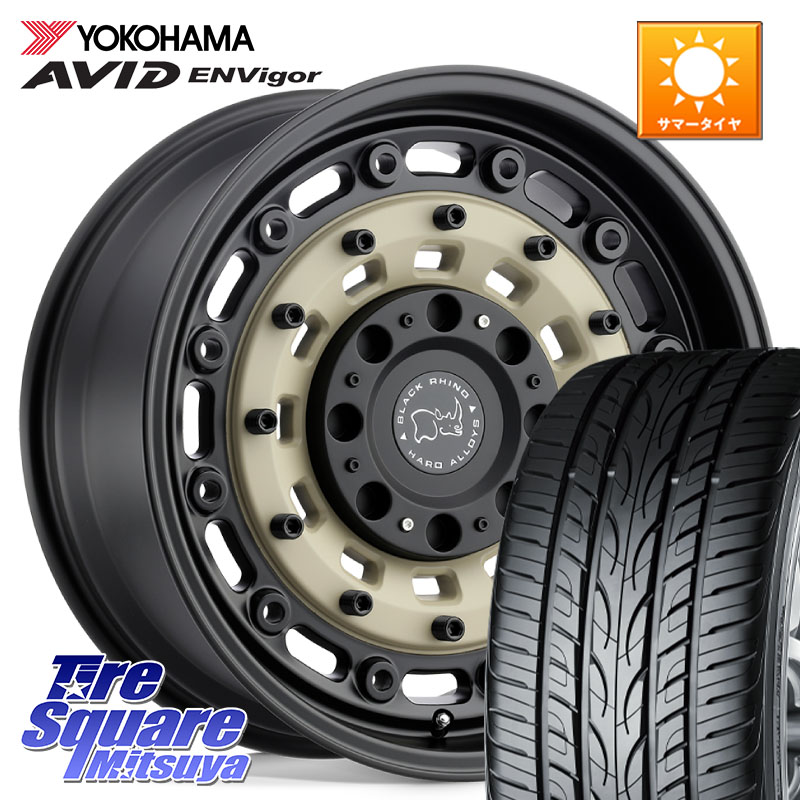 YOKOHAMA R7340 AVID ENVigor S321 ヨコハマ 235/50R18BLACK RHINO ARSENAL SANDBLACK ブラックライノ アーセナル 18インチ ブラックライノ 18X8.0J 30 5穴 114.3 クルーガーハイブリッド クルーガー V・L｜タイヤスクエアミツヤ