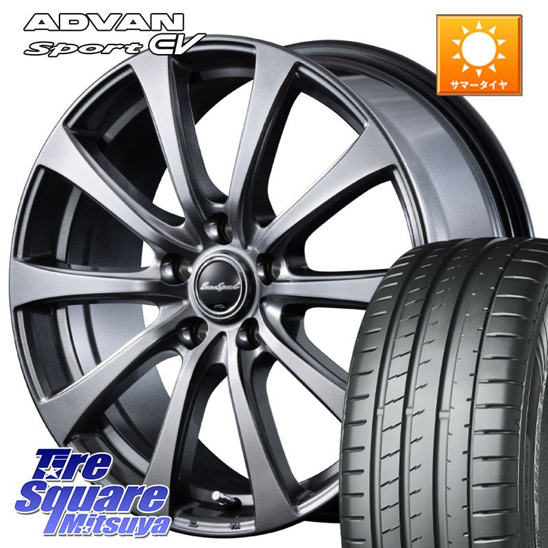 MANARAY MID EuroSpeed G10 在庫● ホイール 18インチ 18 X 7.5J +37 5穴 114.3 YOKOHAMA R8836 ADVAN Sport EV V108 ヨコハマ 235/45R18 CY2アコード 70系カムリ