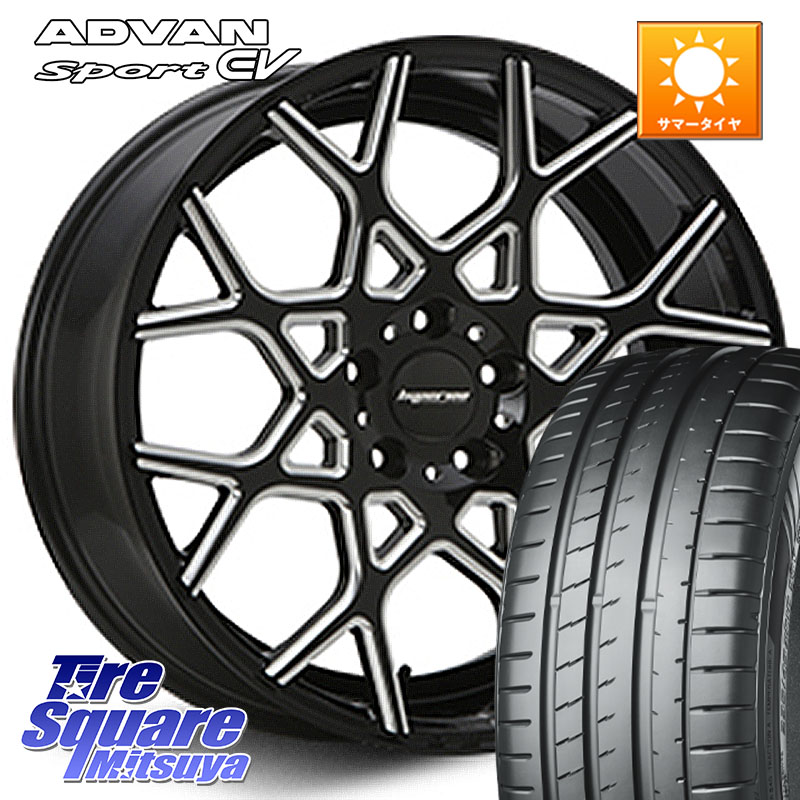 YOKOHAMA S0691 ADVAN Sport EV V108 ヨコハマ 245/45R19MLJ huperion ハイペリオン CVZ ホイール 19インチ 19X8.5J 35 5穴 114.3 30系アルファード/ヴェルファイア 20系アルファード アルファードハイブリッド ヴェルファイアハイブリッド ヴェルファイア アルファー|タイヤスクエアミツヤ