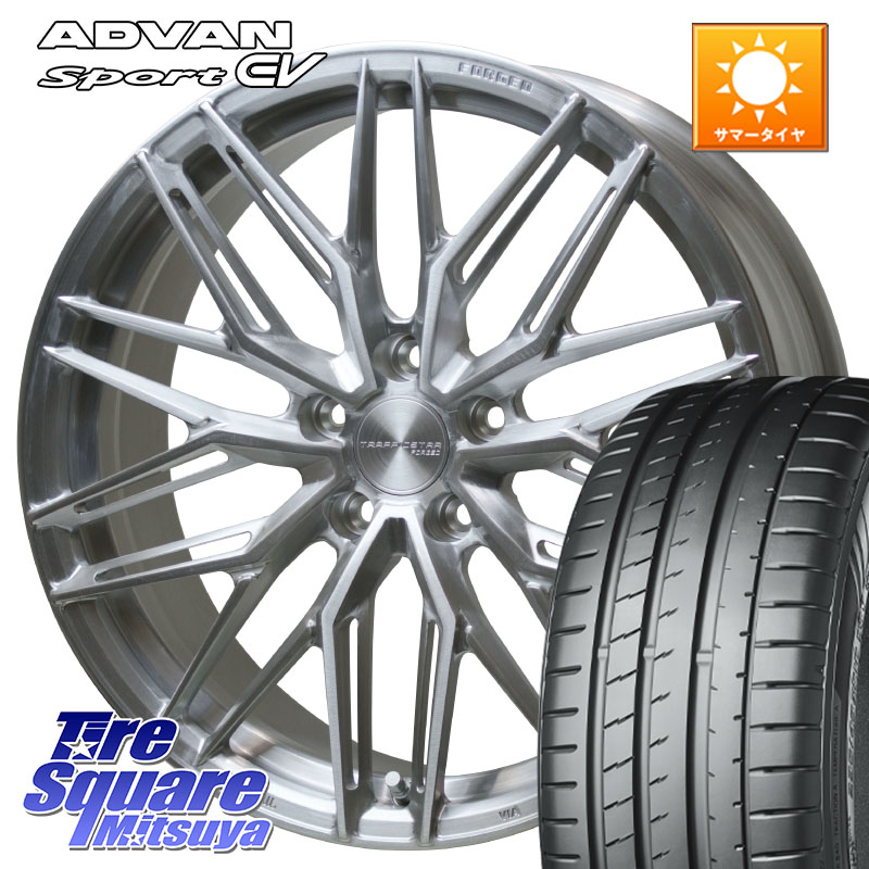 HotStuff TSF-03 BRS トラフィックスターフォージド 20インチ 20 X 8.5J +38 5穴 114.3 YOKOHAMA R8852 ADVAN Sport EV V108 ヨコハマ 245/45R20