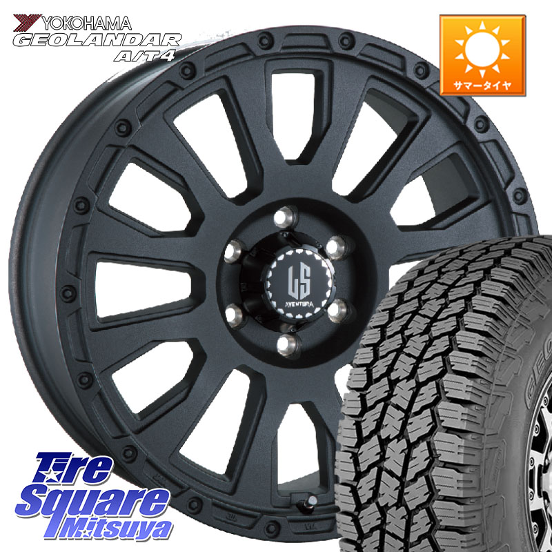 YOKOHAMA s0356 GEOLANDAR G018 A/T4 ヨコハマ 265/65R18阿部商会 LA STRADA AVENTURA アヴェンチュラ BK 18インチ 18X8.0J 20 6穴 139.7 ランドクルーザーFJ トライトン 4Runner Tacoma ランドクルーザー プラド カスタムサイズ｜タイヤスクエアミツヤ