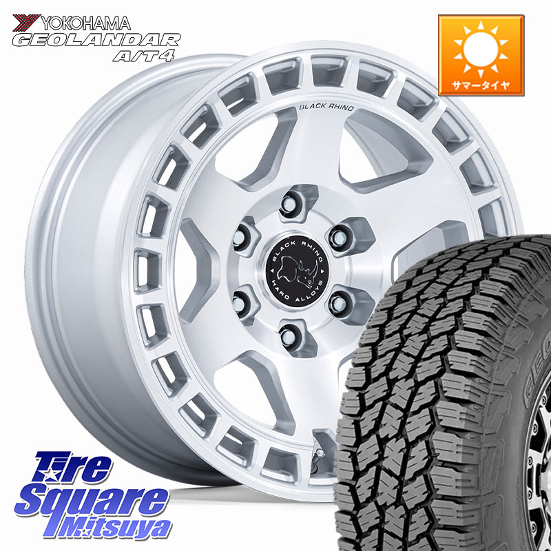 BLACK RHINO BAHARI バハリ ホイール 18インチ ブラックライノ 18 X 8.0J(M14) +45 6穴 139.7 YOKOHAMA e5625 GEOLANDAR G018 A/T4 LT規格 ヨコハマ 285/65R18