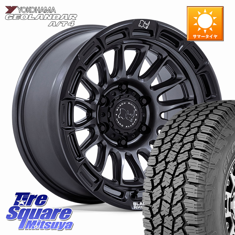 YOKOHAMA s0378 GEOLANDAR G018 A/T4 ヨコハマ 275/65R17BLACK RHINO RIVAL ライバル ホイール 17インチ ブラックライノ 17X8.5J 10 6穴 139.7 トライトン ランドクルーザー プラド カスタムサイズ|タイヤスクエアミツヤ
