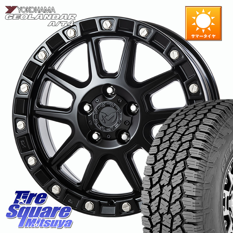 YOKOHAMA s0369 GEOLANDAR G018 A/T4 ヨコハマ 285/60R18MKW M205 ブラックキャット ホイール 18インチ 18X8.0J 43 5穴 127 クライスラー ジープ ラングラー JK系 クライスラー ジープ ラングラー JL系|タイヤスクエアミツヤ