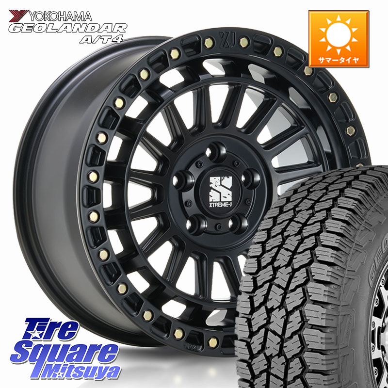 YOKOHAMA s0369 GEOLANDAR G018 A/T4 ヨコハマ 285/60R18MLJ XJ08 XTREME-J ホイール 18インチ 18X8.0J 45 5穴 127 クライスラー ジープ ラングラー JK系 クライスラー ジープ ラングラー JL系|タイヤスクエアミツヤ