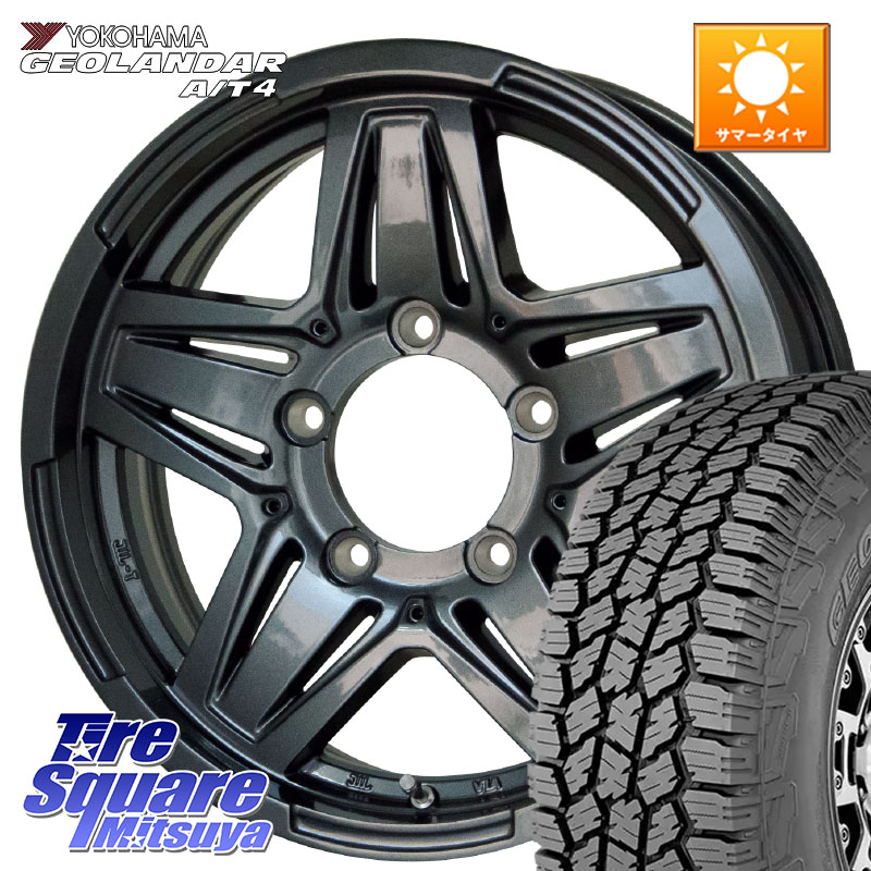 HotStuff マッドクロス JB-01 JB01 (GM) ホイール 16インチ 16 X 6.0J +0 5穴 139.7 YOKOHAMA S0426 GEOLANDAR AT4 G018 在庫予定品● ヨコハマ A/T4 【欠品次回5月以降】 225/70R16 ジムニー専用(要リフトアップ・オーバーフェンダー等) ジムニ－シエラ・ノマド(カスタ