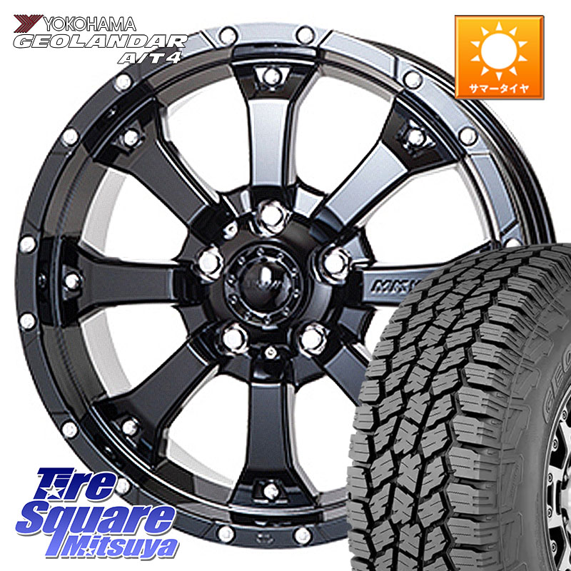 MKW MK-46 MK46 グロスブラック 5H ホイール 16インチ 16 X 7.0J +35 5穴 114.3 YOKOHAMA e5649 GEOLANDAR G018 A/T4 LT規格 ヨコハマ 225/75R16