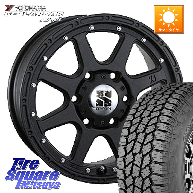 YOKOHAMA s0356 GEOLANDAR G018 A/T4 ヨコハマ 265/65R18MLJ XTREME-J エクストリームJ ホイール 18インチ 18X8.0J 25 6穴 139.7 ランドクルーザーFJ トライトン 4Runner Tacoma ランドクルーザー プラド カスタムサイズ｜タイヤスクエアミツヤ