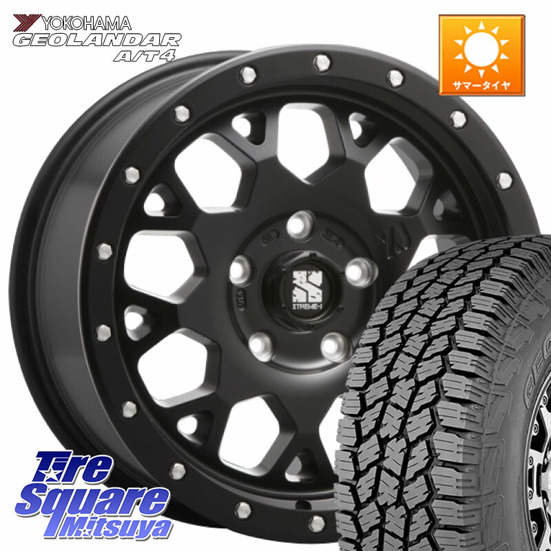 MLJ XJ04 XTREME-J エクストリームJ ホイール 16インチ 16 X 7.0J +35 5穴 114.3 YOKOHAMA e5652 GEOLANDAR G018 A/T4 LT規格 ヨコハマ 245/70R16