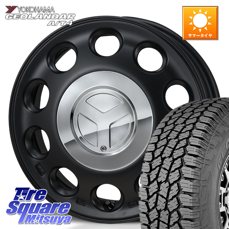 MONZA PIEDINO ピエディーノ 14インチ 14 X 4.5J +45 4穴 100 YOKOHAMA S1252 GEOLANDAR AT4 G018 ヨコハマ A/T4 155/65R14 N-BOX デリカミニ2WD タント スペーシア サクラ ハイゼット アゲトラCustom車用※軽自動車専用ホイール※