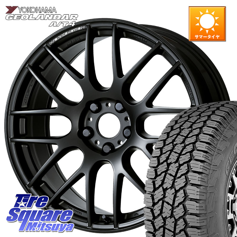 WORK ワーク EMOTION エモーション M8R MBL 17インチ 17 X 7.0J +38 5穴 114.3 YOKOHAMA S0367 GEOLANDAR AT4 G018 ヨコハマ A/T4 225/60R17 30系アルファード 30系ヴェルファイア デリカD:5 SL系フォレスター