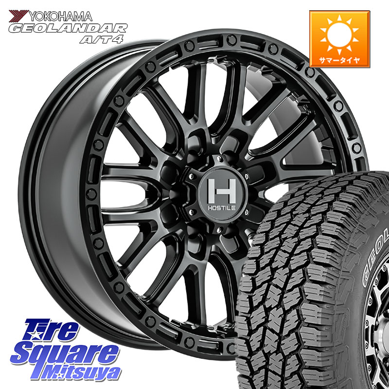 YOKOHAMA r9984 GEOLANDAR G018 A/T4 アウトラインホワイトレター ヨコハマ 265/70R17HOSTILE H135 RIDGE CREST JP SPEC 在庫● ホイール 17インチ ★サマーセール★ 17X8.0J 20 6穴 139.7 ランドクルーザーFJ トライトン 4Runner Tacoma ランドクルーザー プラド カ｜タイヤスクエアミツヤ 113,815円