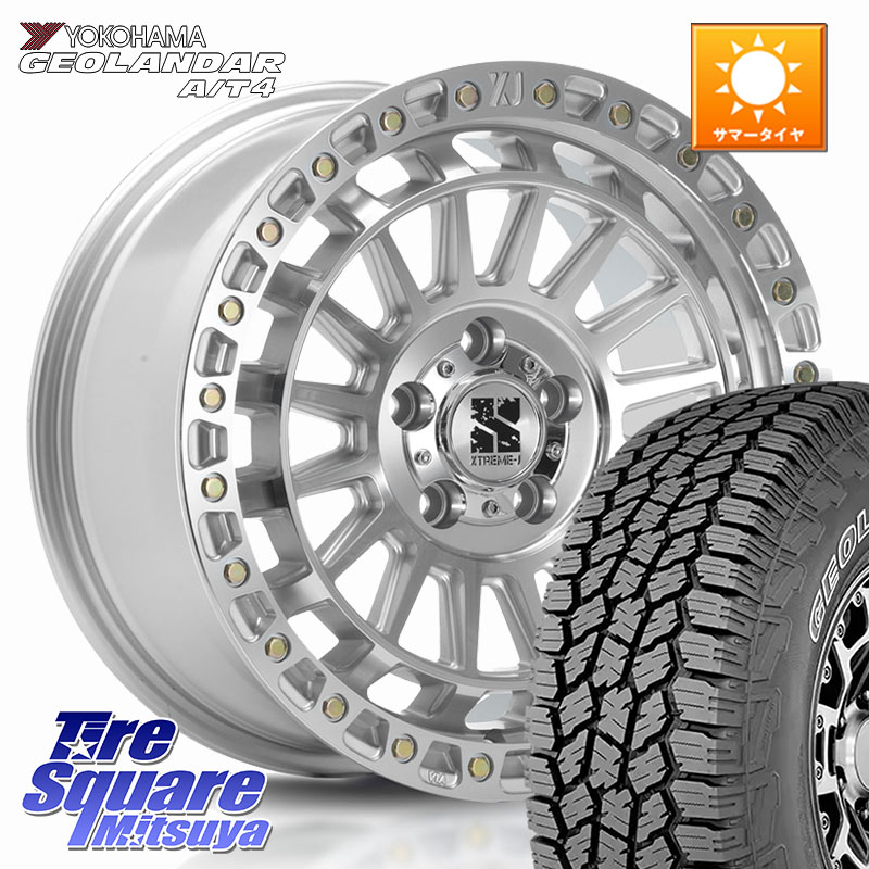 YOKOHAMA e5628 GEOLANDAR G018 A/T4 LT規格 アウトラインホワイトレター ヨコハマ 285/70R17MLJ XJ08 XTREME-J ホイール 17インチ 17X7.5J 40 5穴 127 クライスラー ジープ ラングラー JK系 クライスラー ジープ ラングラー JL系｜タイヤスクエアミツヤ