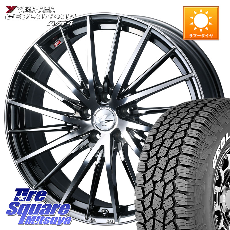 WEDS LEONIS FR レオニス FR ホイール 16インチ 16 X 6.5J +40 5穴 114.3 YOKOHAMA e5751 GEOLANDAR G018 A/T4 LT規格 ホワイトレター ヨコハマ 109/107 215/65R16 109*107 107,740円