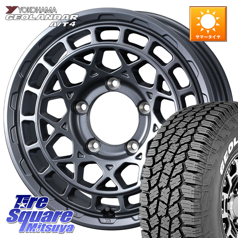WEDS MUDVANCE X TYPE M ※インセット-5 ホイール 16インチ マッドヴァンス 16 X 6.0J +0 5穴 139.7 YOKOHAMA e5601 GEOLANDAR G018 A/T4 LT規格 ホワイトレター ヨコハマ 185/85R16 ジムニー専用(要オーバーフェンダー等)
