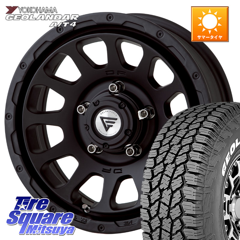 DELTA FORCE デルタフォース オーバル シエラ専用 インセット-5 16インチ 16 X 6.0J +0 5穴 139.7 YOKOHAMA e5601 GEOLANDAR G018 A/T4 LT規格 ホワイトレター ヨコハマ 185/85R16 ジムニー専用(要オーバーフェンダー等)