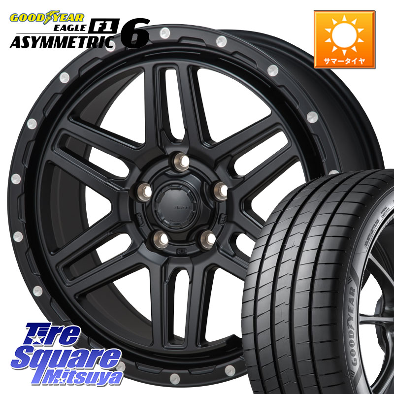 MONZA HI-BLOCK ERDE 17インチ 17 X 7.5J +41 5穴 114.3 グッドイヤー EAGLE F1 ASYMMETRIC 6 サマータイヤ 225/50R17