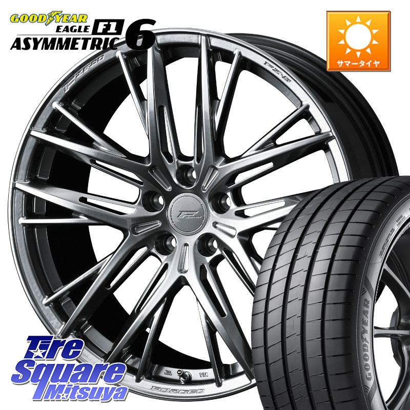 WEDS F ZERO FZ-5 FZ5 鍛造 FORGED ホイール 18インチ エフゼロ 18 X 8.0J +43 5穴 114.3 グッドイヤー EAGLE F1 ASYMMETRIC 6 サマータイヤ 235/40R18