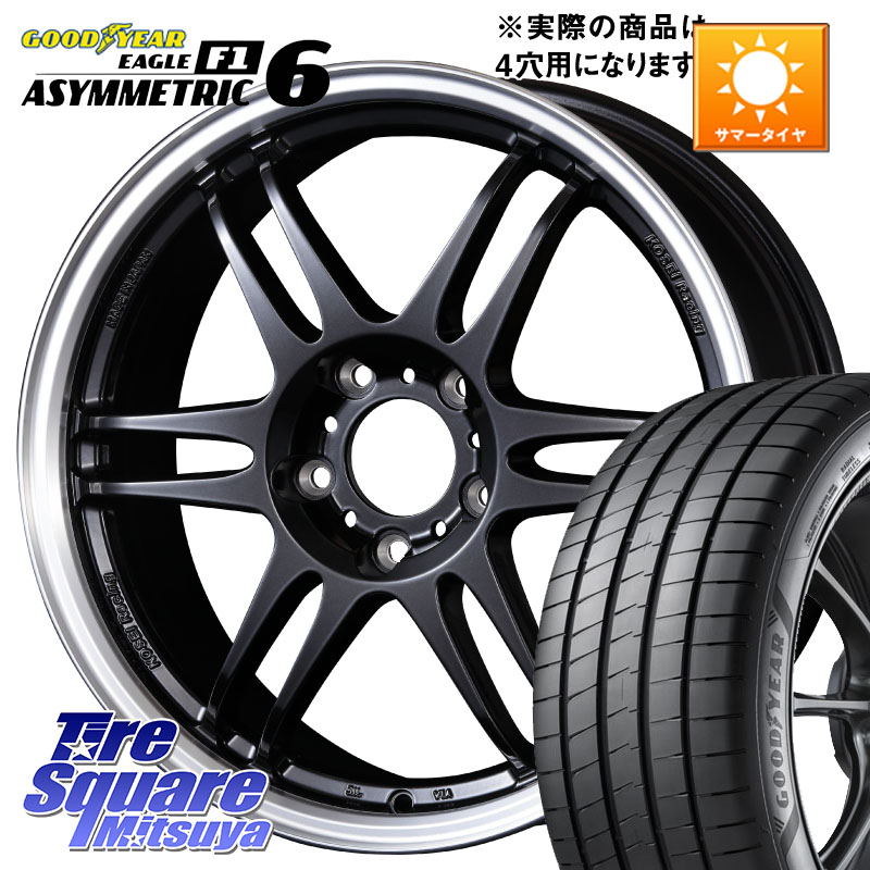 グッドイヤー EAGLE F1 ASYMMETRIC 6 サマータイヤ 205/45R17KOSEI 軽量 K-1 Racing.REV K1 レーシング ドット レヴ 17X7.0J 45 4穴 100 アクア アクアクロスオーバー ロードスターRF キューブ CUBE 日産 ヴィッツ ラクティス MAZDA2 マツダ2(デミオ) ヤリス カスタム｜タイヤスクエアミツヤ