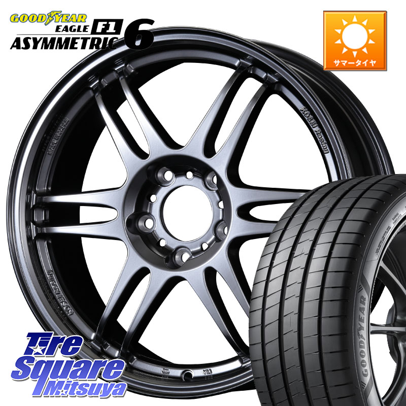 KOSEI 軽量 K-1 Racing.REV K1 レーシング ドット レヴ 17 X 7.0J +48 5穴 114.3 グッドイヤー EAGLE F1 ASYMMETRIC 6 サマータイヤ 215/40R17
