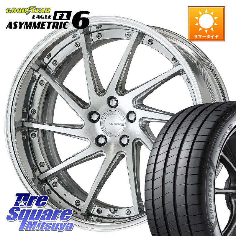 グッドイヤー EAGLE F1 ASYMMETRIC 6 サマータイヤ 245/35R19WORK GNOSIS CVS O Disk 19インチ 2ピース 19X7.5J 35 5穴 114.3｜タイヤスクエアミツヤ