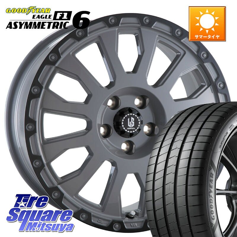 阿部商会 LA STRADA AVENTURA アヴェンチュラ 18インチ 18 X 8.0J +40 5穴 114.3 グッドイヤー EAGLE F1 ASYMMETRIC 6 サマータイヤ 225/40R18