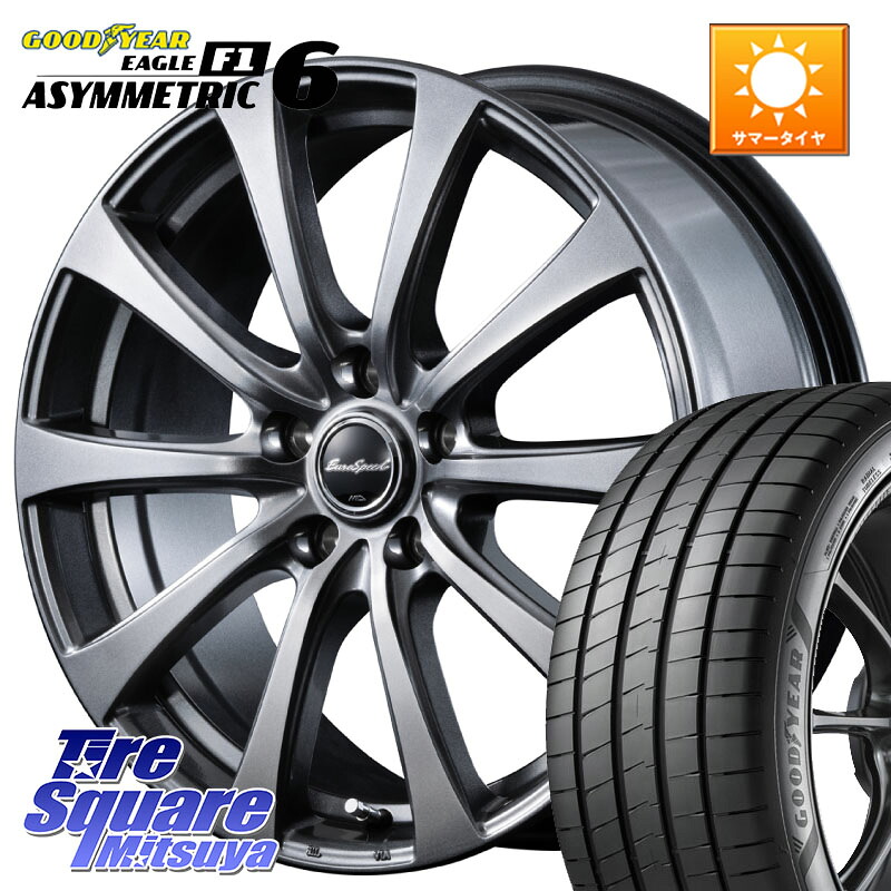 MANARAY MID EuroSpeed G10 在庫● ホイール 17インチ 17 X 7.0J +48 5穴 100 グッドイヤー EAGLE F1 ASYMMETRIC 6 サマータイヤ 205/50R17 210系カローラスポーツ 50系プリウス